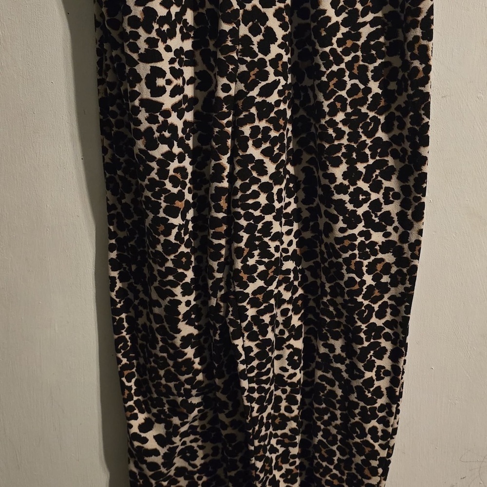 Almost Famous Animal Print Strapless Jumpsuit - Picture 9 of 16